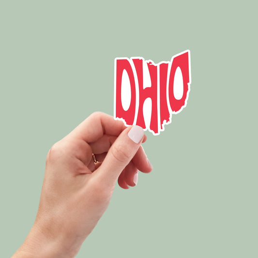 Ohio State Sticker, Ohio Decal, State Laptop Stickers, Waterproof Stickers, Aesthetic State Stickers, Computer Stickers