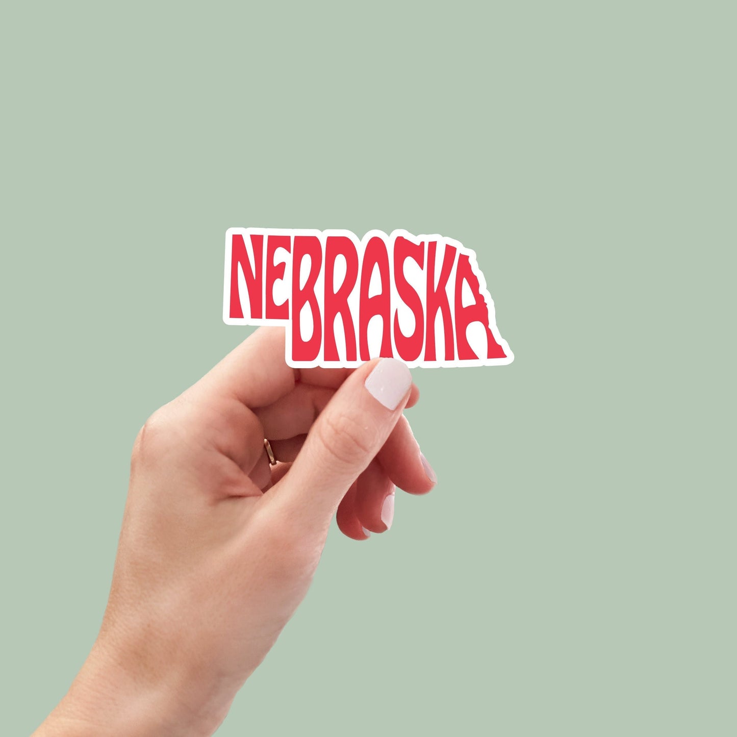 Nebraska State Sticker, Nebraska Decal, State Laptop Stickers, Waterproof Stickers, Aesthetic State Stickers, Computer Stickers