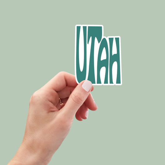 Utah State Sticker, Utah Decal, State Laptop Stickers, Waterproof Stickers, Aesthetic State Stickers, Computer Stickers