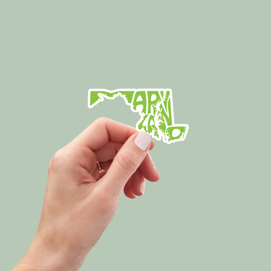 Maryland State Sticker, Maryland Decal, State Laptop Stickers, Waterproof Stickers, Aesthetic State Stickers, Computer Stickers