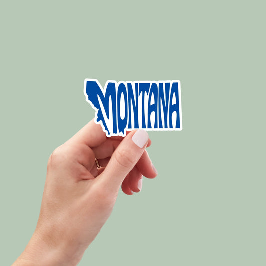 Montana State Sticker, Montana Decal, State Laptop Stickers, Waterproof Stickers, Aesthetic State Stickers, Computer Stickers
