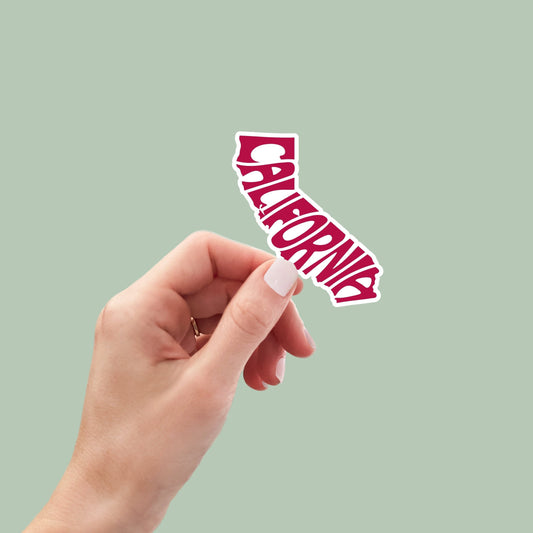California State Sticker, California Decal, State Laptop Stickers, Waterproof Stickers, Aesthetic State Stickers, Computer Stickers