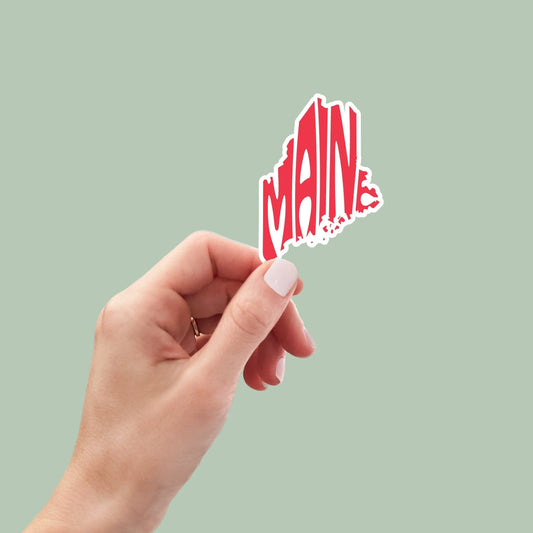Maine State Sticker, Maine Decal, State Laptop Stickers, Waterproof Stickers, Aesthetic State Stickers, Computer Stickers