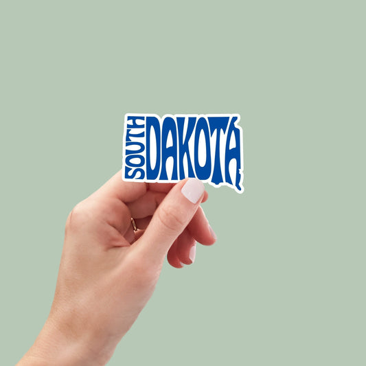 South Dakota State Sticker, South Dakota Decal, State Laptop Stickers, Waterproof Stickers, Aesthetic State Stickers, Computer Stickers