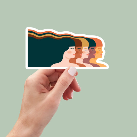 Girl Power sticker, women's rights sticker, feminist sticker, girl power sticker, laptop sticker, water bottle sticker, decals, aesthetic
