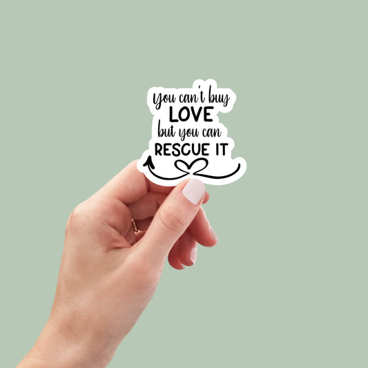 Pet Rescue sticker, funny stickers, laptop stickers, water bottle stickers, aesthetic sticker, adopt don't shop, car sticker, kindle sticker