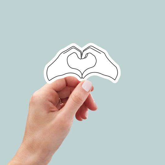 heart hands sticker, swift, water bottle stickers, planner stickers, aesthetic stickers, cute stickers, car stickers