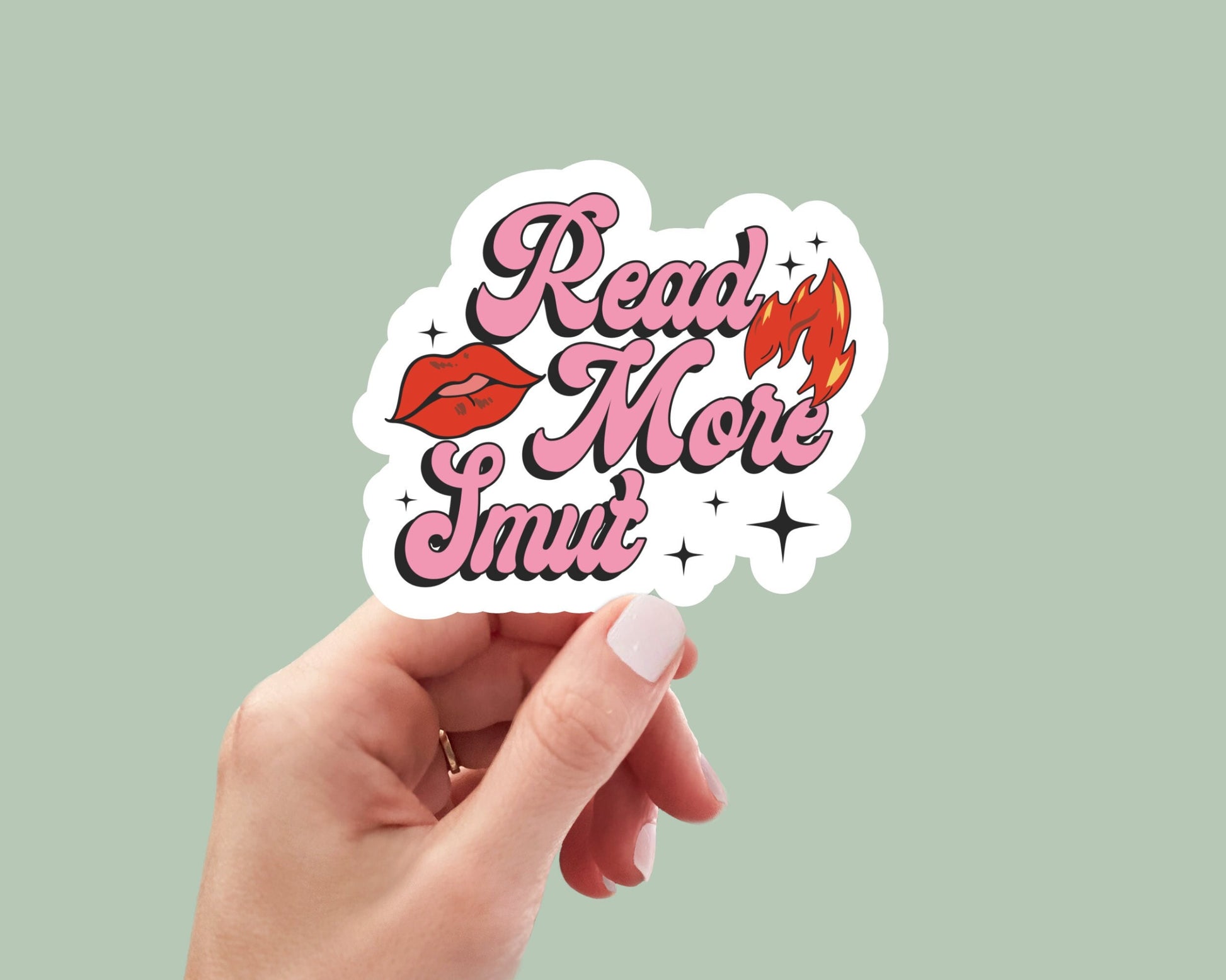 read more smut, book inspired waterproof vinyl sticker, funny stickers, sarcastic stickers, funny gift, reading stickers