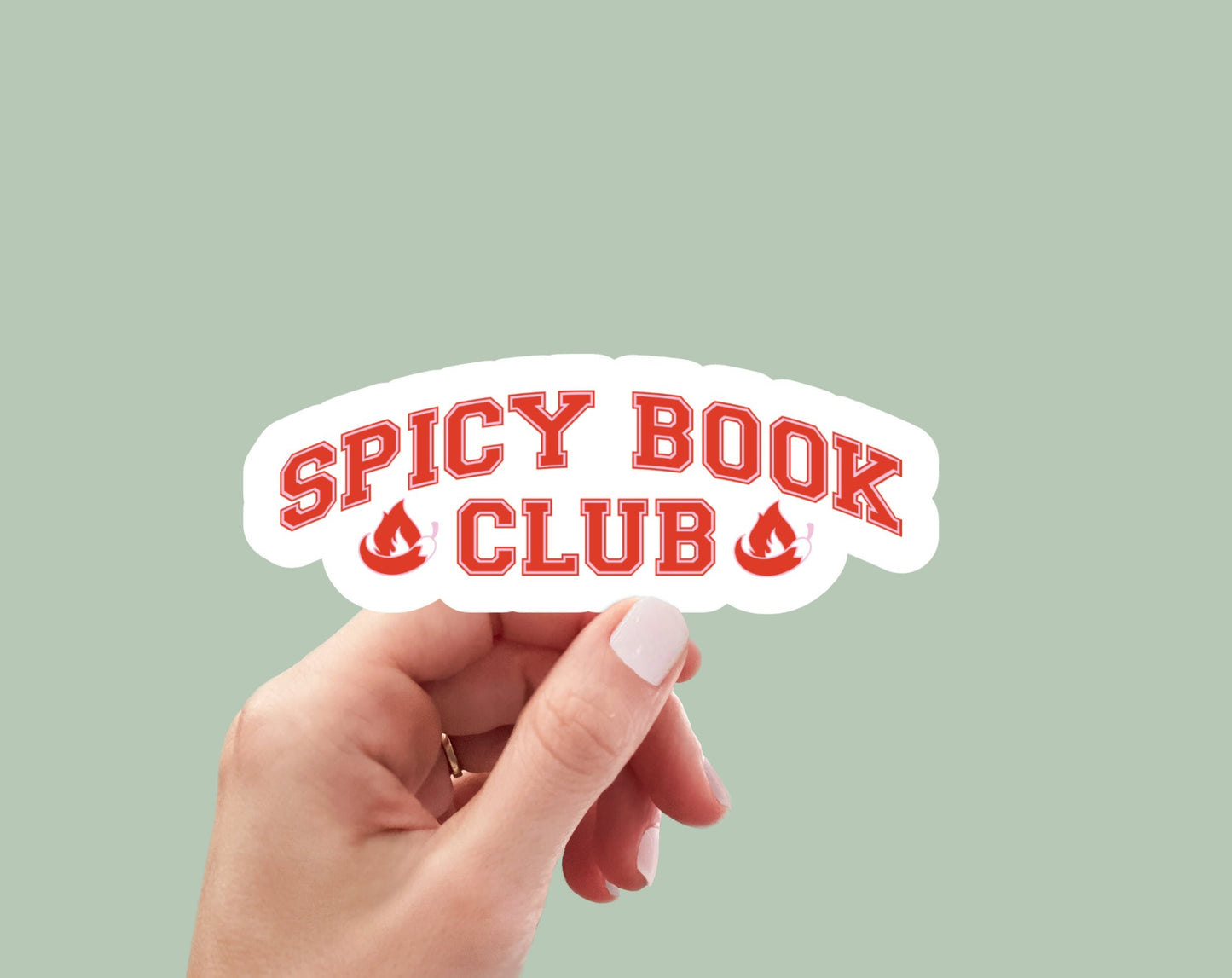 spicy book club, book inspired waterproof vinyl sticker, funny stickers, sarcastic stickers, funny gift, reading stickers
