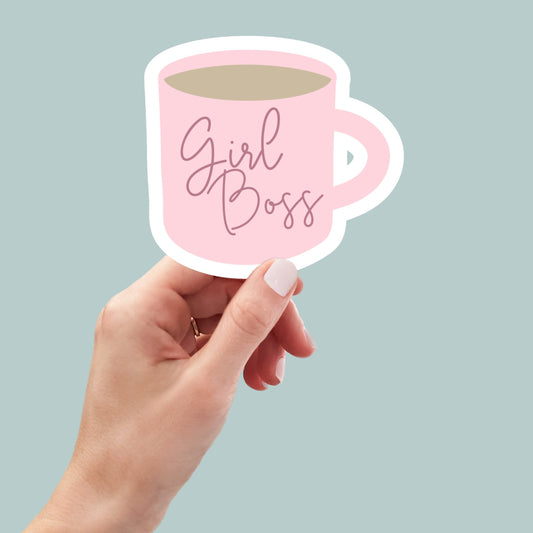 girl boss sticker, boss sticker, laptop stickers, funny sticker, car sticker, water bottle stickers, cute stickers, planner stickers