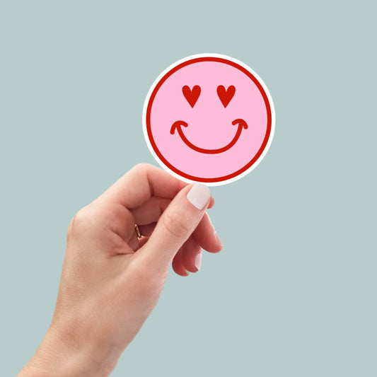 smiley face sticker, water bottle stickers, planner stickers, aesthetic stickers, cute stickers, car stickers, funny stickers, decals