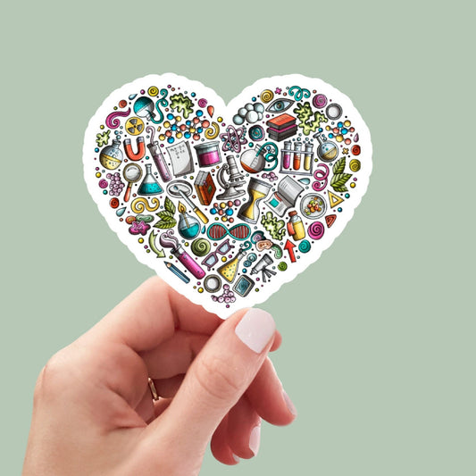 Science Sticker, waterproof stickers, laptop stickers, funny stickers, cute stickers, water bottle sticker, aesthetic stickers