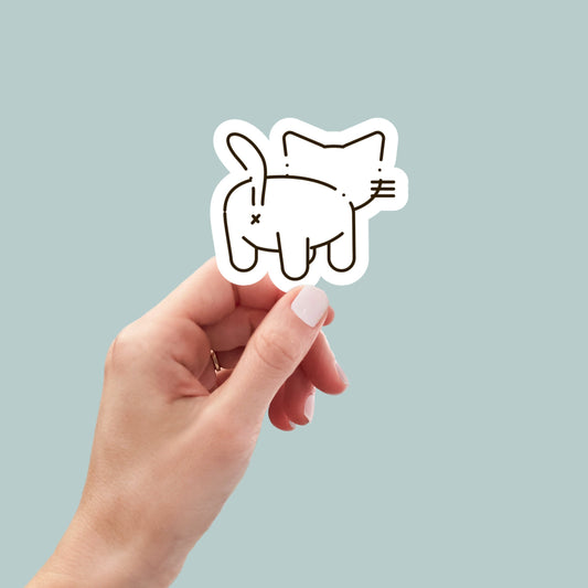 Funny cat sticker, Cat Stickers, Water Bottle Sticker, cute stickers, Cat Decal, Laptop Sticker, Funny Stickers, Sarcastic stickers, kindle
