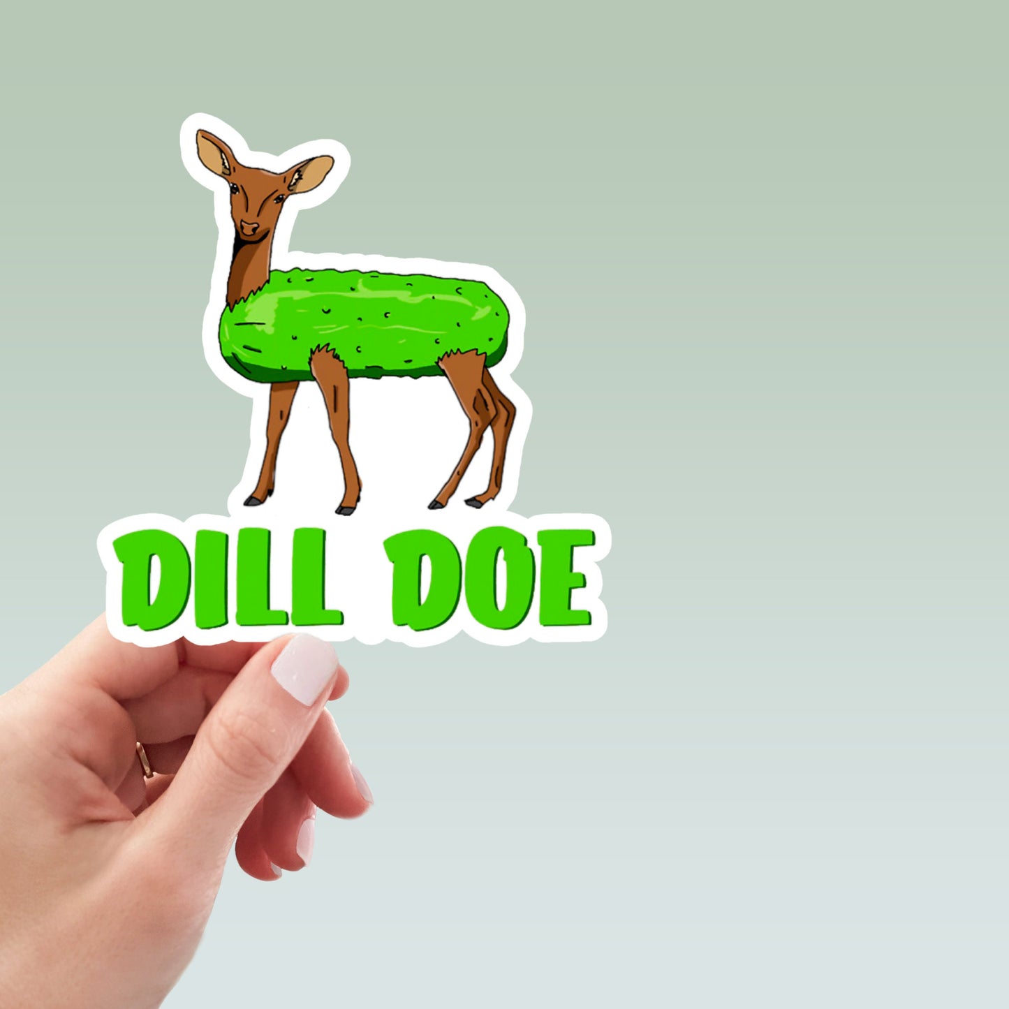 dill doe waterproof vinyl sticker, laptop stickers, funny stickers, sarcastic sticker, funny gift, snarky sticker, kindle stickers