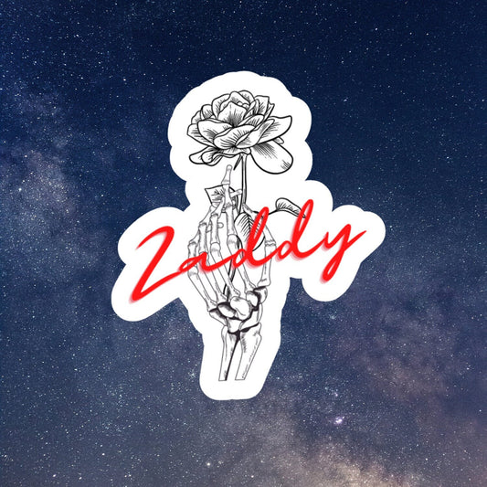 zaddy inspired waterproof vinyl sticker, book laptop decals, water bottle stickers, bookish stickers, book stickers, kindle sticker