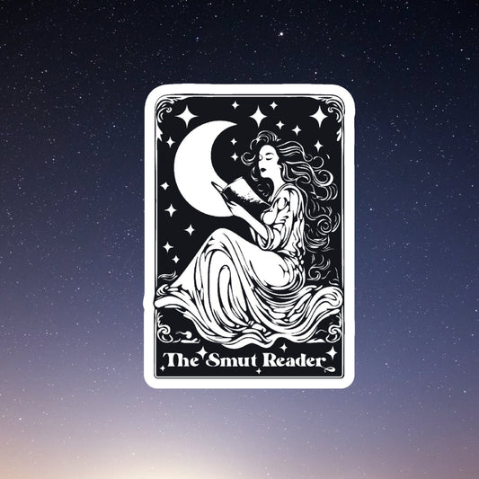 the smut reader tarot card sticker