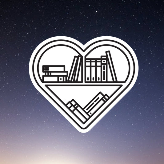 bookshelf love, book laptop decals, water bottle stickers, funny stickers, book stickers, planner stickers, bookish