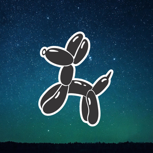 balloon dog sticker, laptop stickers, water bottle stickers, dog stickers, pet stickers, funny stickers, Stanley Cup accessories
