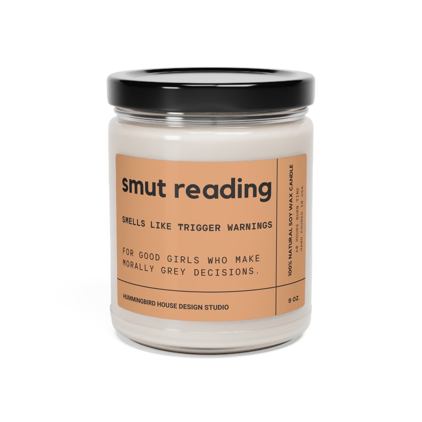 smut reading  bookish inspired candle, funny candle, funny gift, soy candle, Mom Gift, BFF Gift, Gift for Her, romance gift