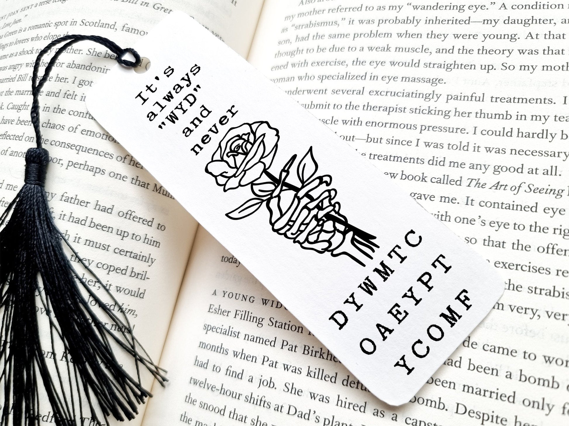It's Always WYD and Never DYWMTCOAEYPTYCOMF bookmark, smut, metal bookmark, reading, book lover gift, bookish, cute bookmarks