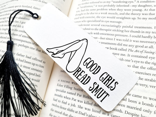 good girls read smut bookmark, dark romance, metal bookmark, reading, book lover gift, bookish, cute bookmarks