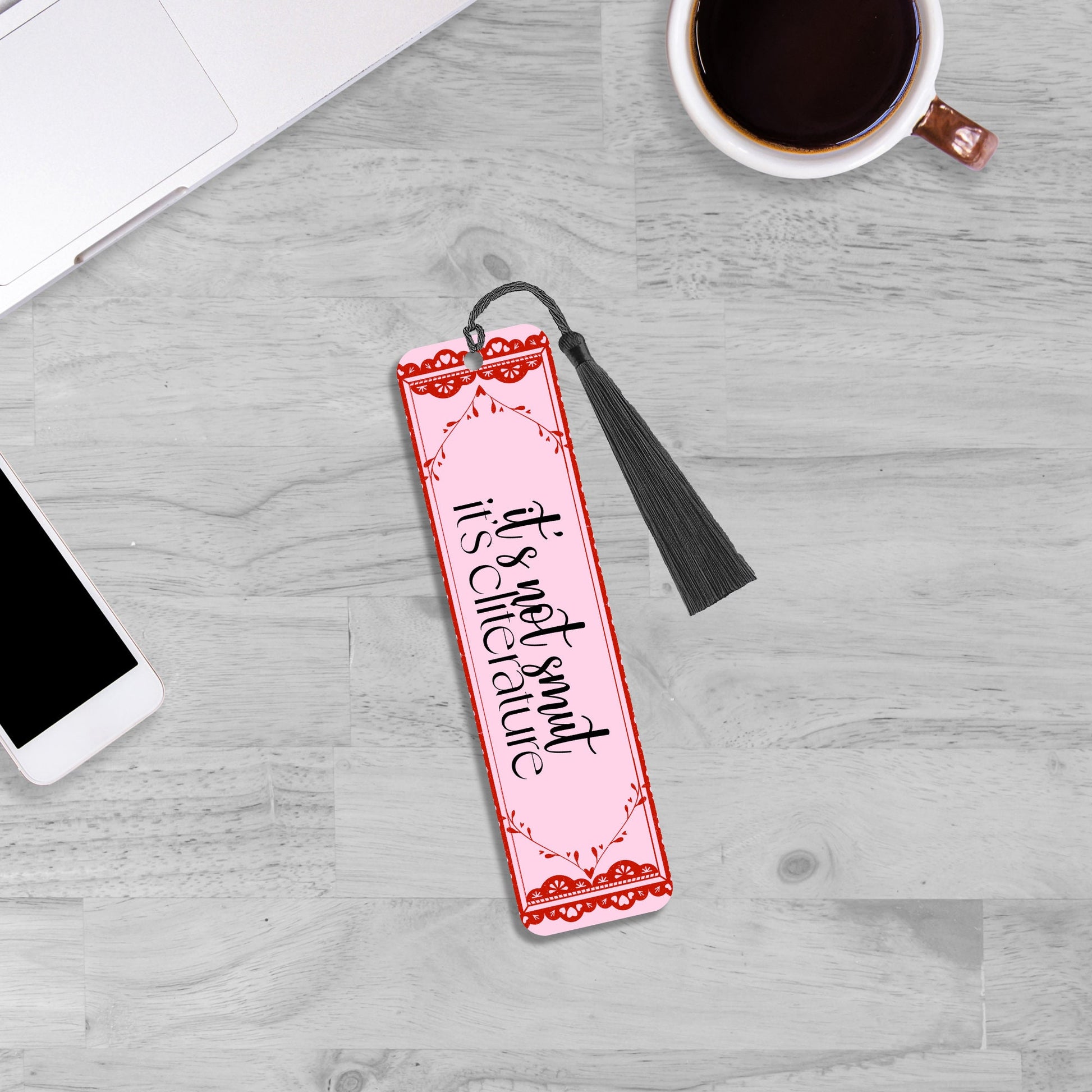 it's not smut it's cliterature bookmark, smut, metal bookmark, reading, book lover gift, bookish, cute bookmarks