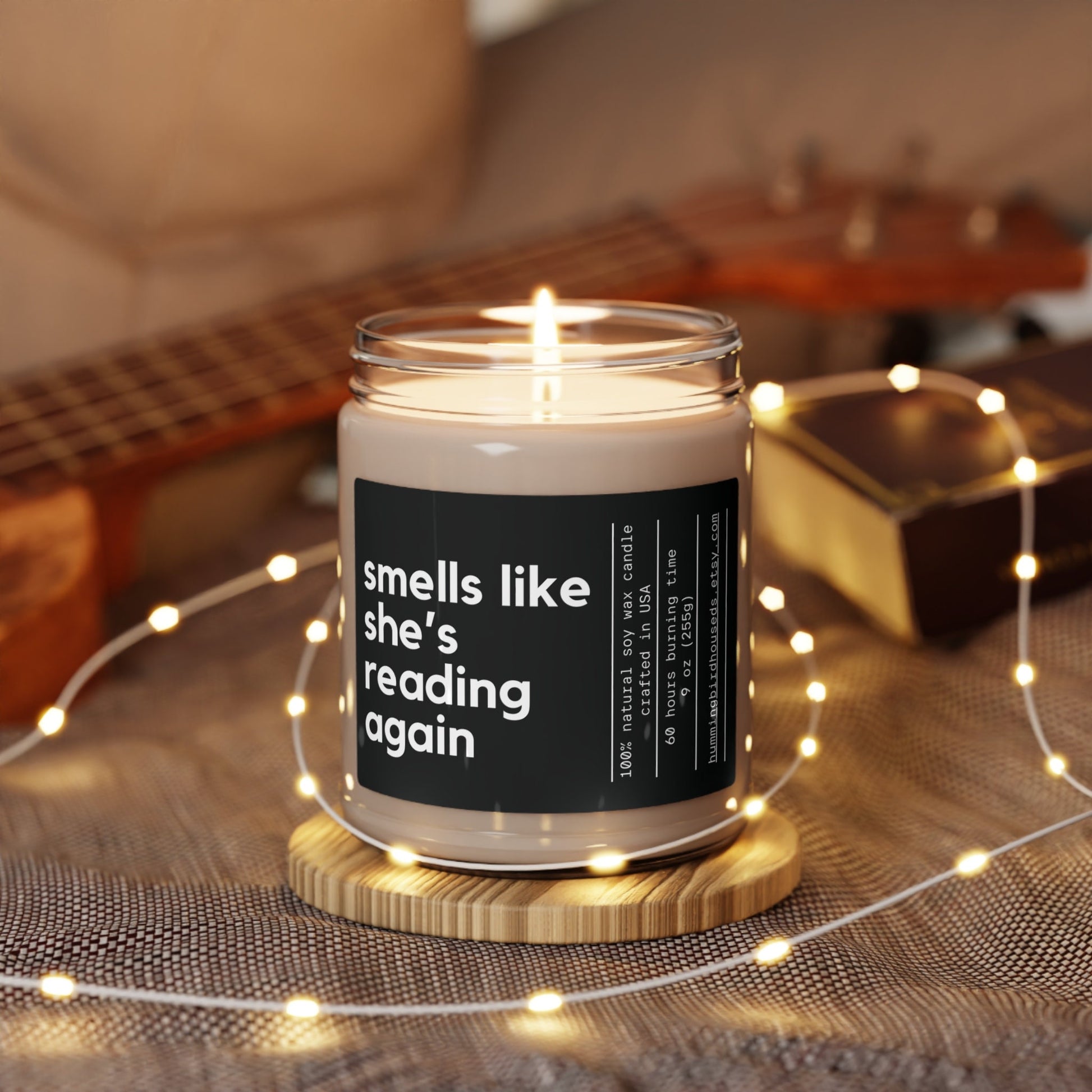 Personalized Reader Gift Funny Candle Birthday Gifts for Her Book Lover Bookstore Library Custom Gift for Friend Avid Reader Bookworm Gift