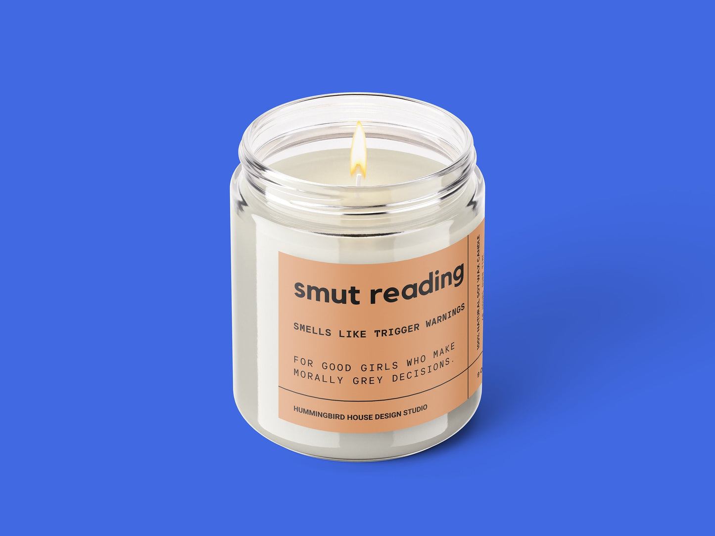 smut reading  bookish inspired candle, funny candle, funny gift, soy candle, Mom Gift, BFF Gift, Gift for Her, romance gift