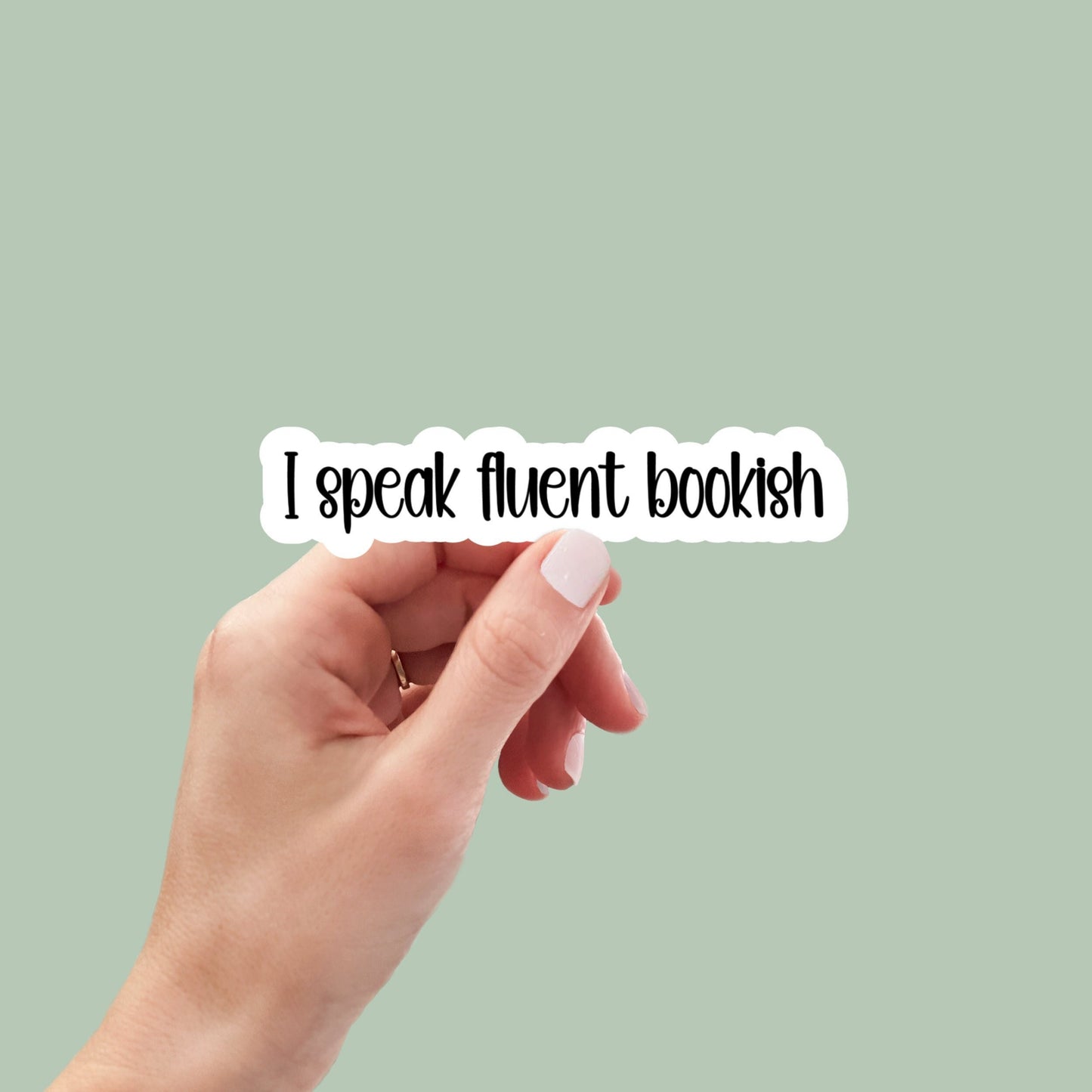 i speak fluent bookish sticker, book laptop decals, water bottle stickers, funny stickers, book stickers, planner stickers, booktok