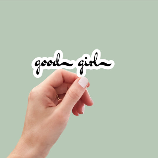 Good girl, Kindle Sticker, stickers for tablet, book lover sticker, reading sticker, tumbler sticker, water bottle sticker, vinyl sticker