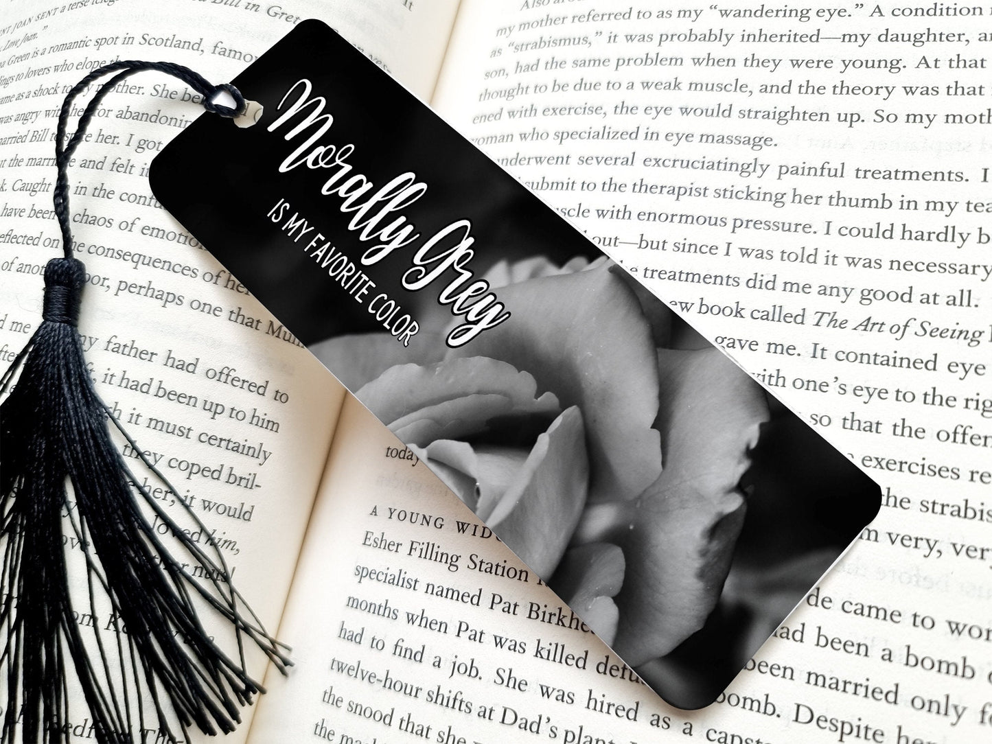 morally grey favorite color bookmark, smut, metal bookmark, reading, book lover gift, bookish, cute bookmarks