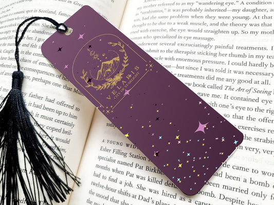 Velaris bookmark, ACOTAR, metal bookmark, reading, book lover gift, bookish, cute bookmarks