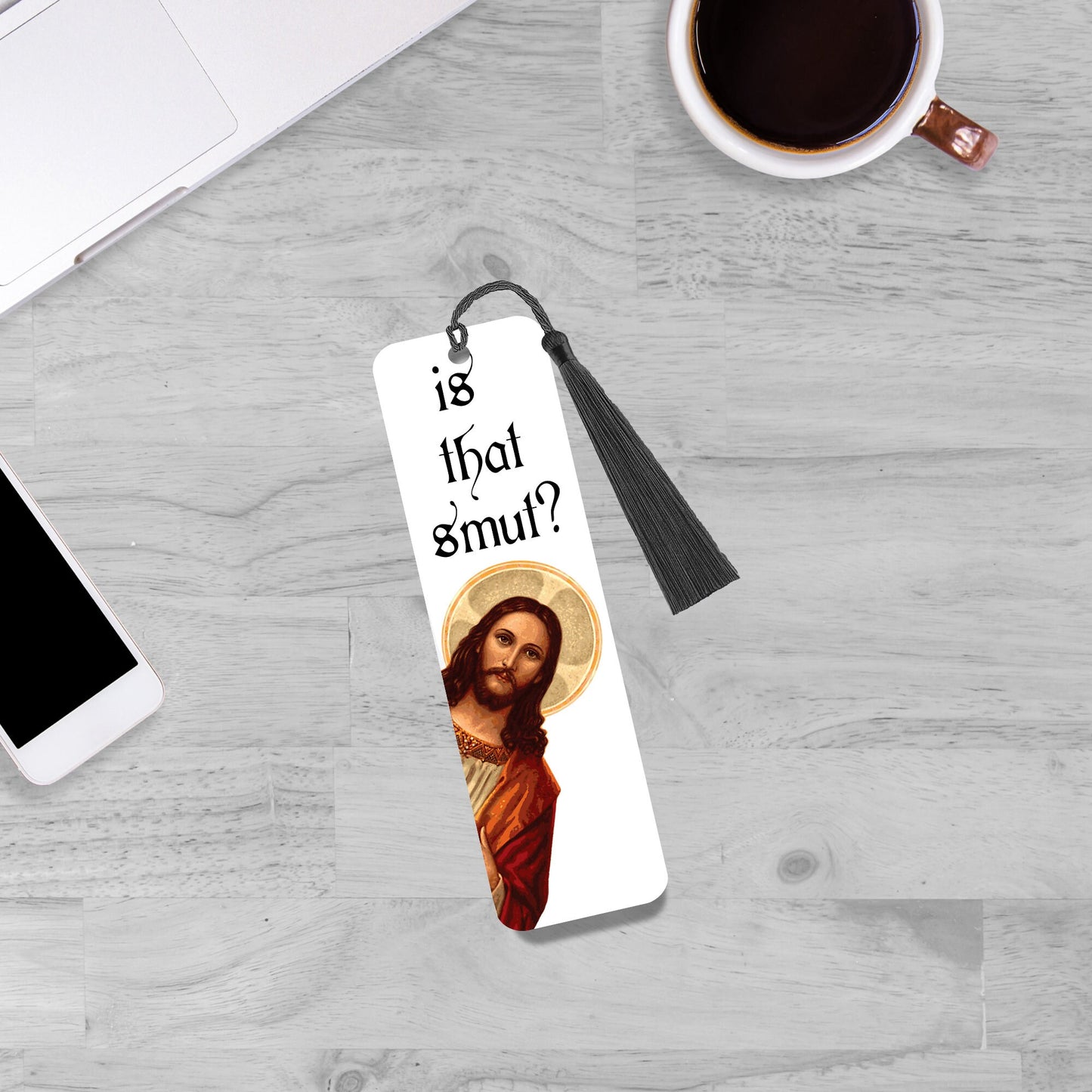 peeking jesus is that smut bookmark, metal bookmark, reading, book lover gift, bookish, cute bookmarks