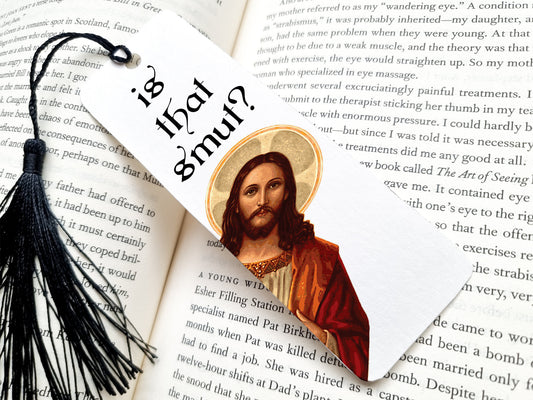 peeking jesus is that smut bookmark, metal bookmark, reading, book lover gift, bookish, cute bookmarks