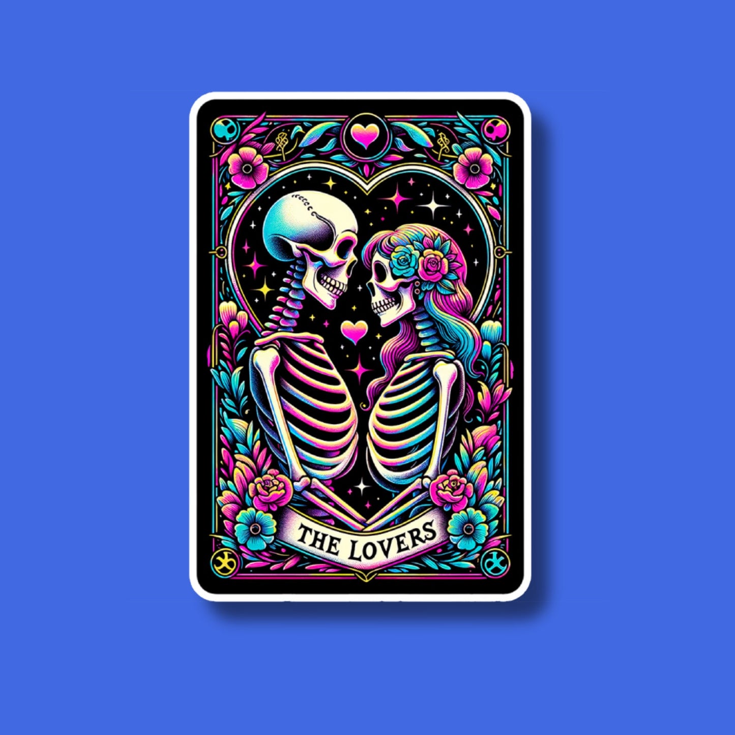 lovers tarot card dark romance vinyl sticker, laptop sticker, funny stickers, kindle sticker, reading, bookish, smut stickers