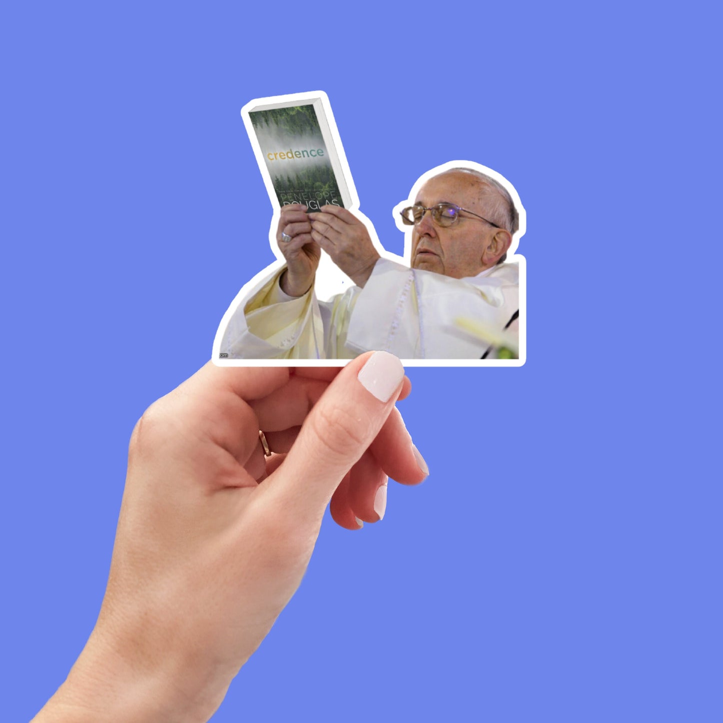 Credence pope meme inspired smut, laptop stickers, funny stickers, sarcastic sticker, funny gift, kindle sticker, smut stickers