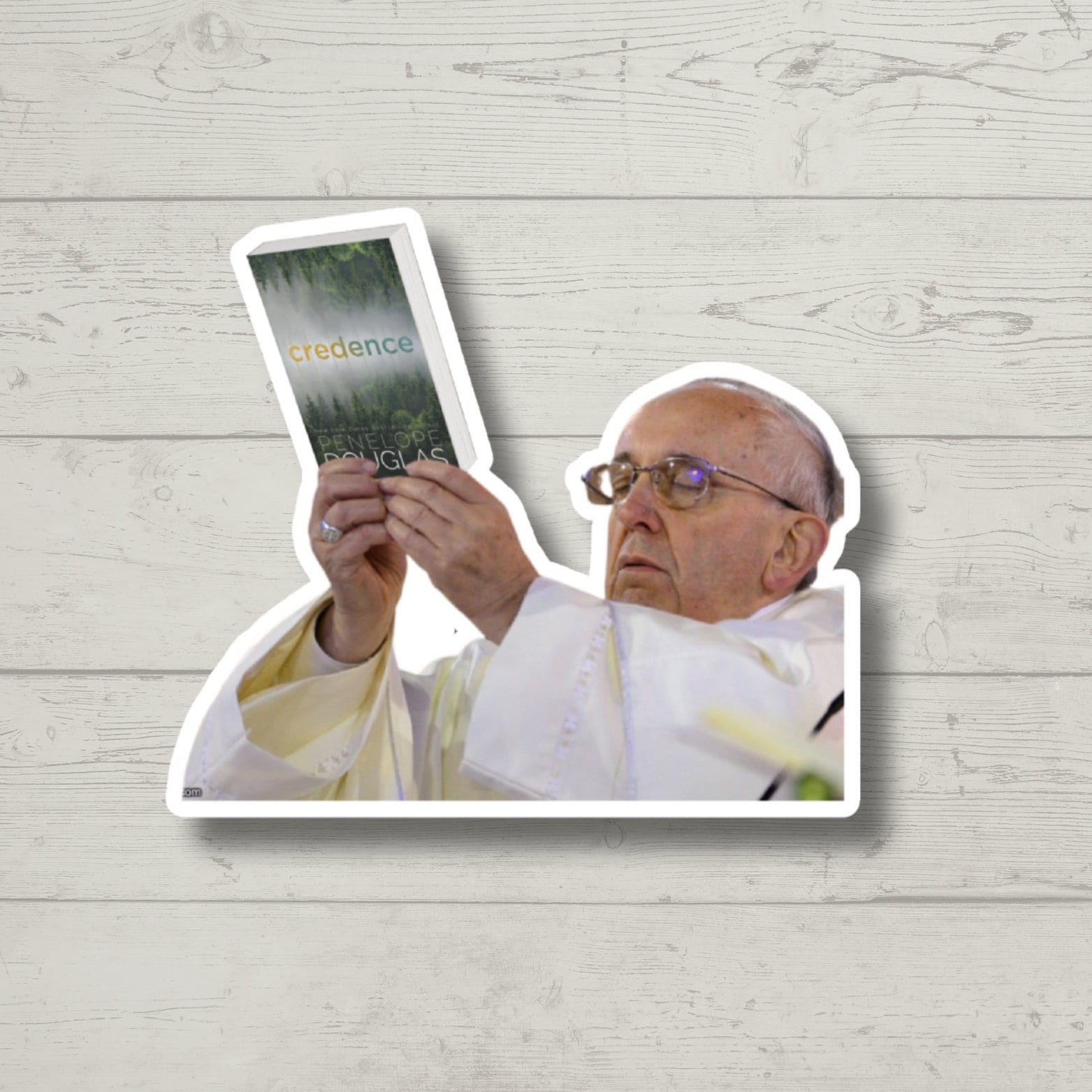 Credence pope meme inspired smut, laptop stickers, funny stickers, sarcastic sticker, funny gift, kindle sticker, smut stickers