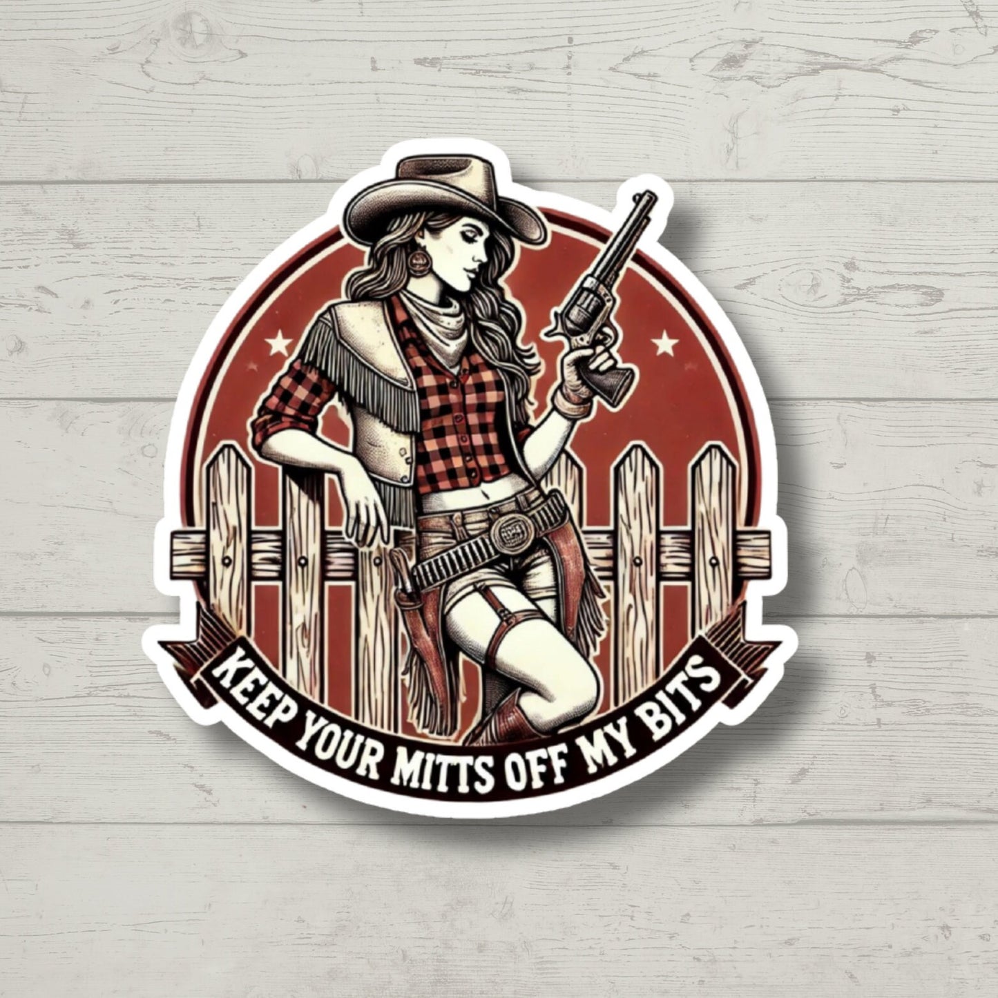 keep your mitts off my bits, pro choice, feminist sticker, water bottle sticker, laptop sticker, women's rights