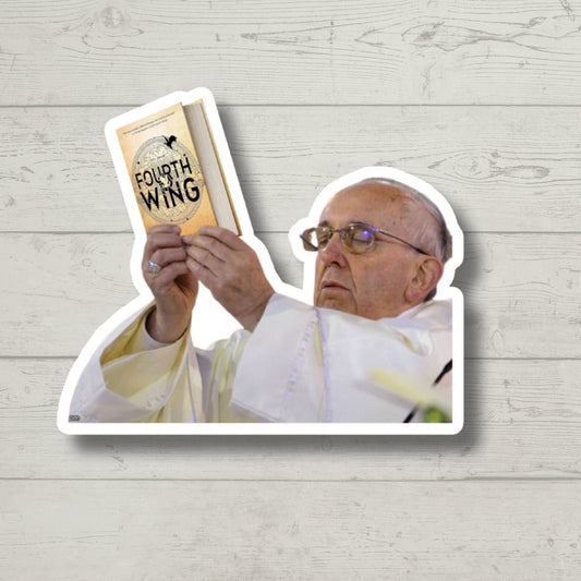 Fourth Wing Pope Meme inspired smut, laptop stickers, funny stickers, sarcastic sticker, funny gift, kindle sticker