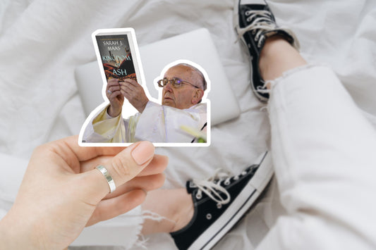 Kingdom of Ash pope meme inspired smut, laptop stickers, funny stickers, sarcastic sticker, funny gift, kindle sticker, SJM stickers