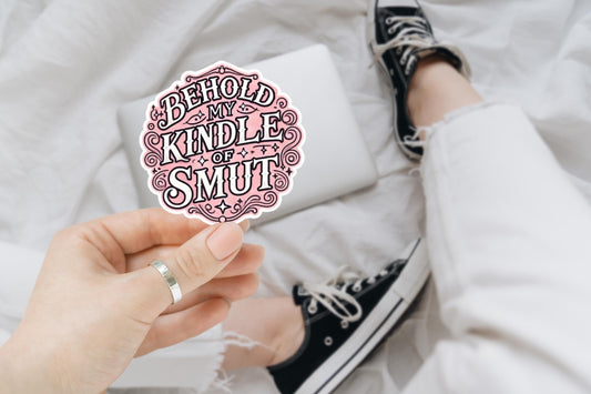 Behold My Smut book Inspired, laptop stickers, funny stickers, sarcastic sticker, funny gift, kindle sticker, funny smut