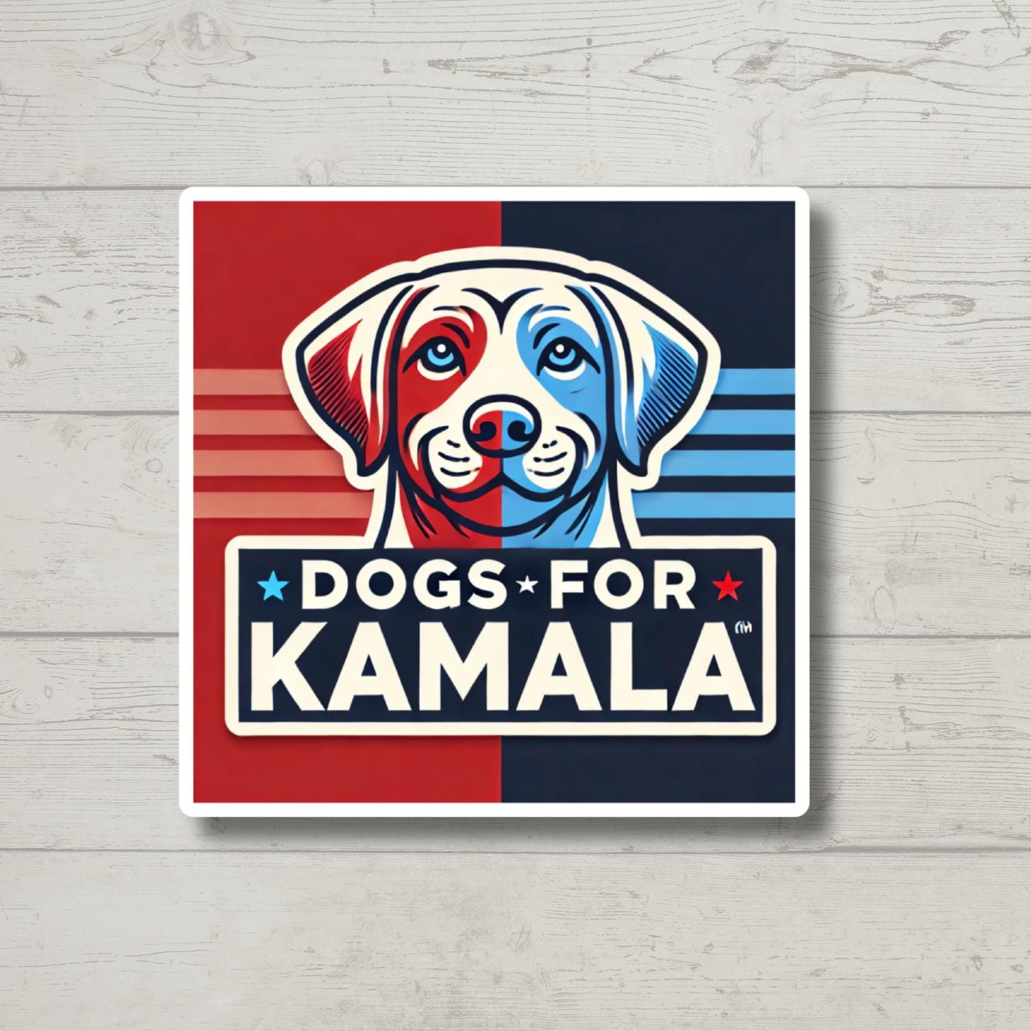 Dogs for Kamala, Bumper Stickers, Kamala Harris, Funny Stickers, Sarcasm Stickers, Sarcastic Stickers, Funny Laptop Sticker