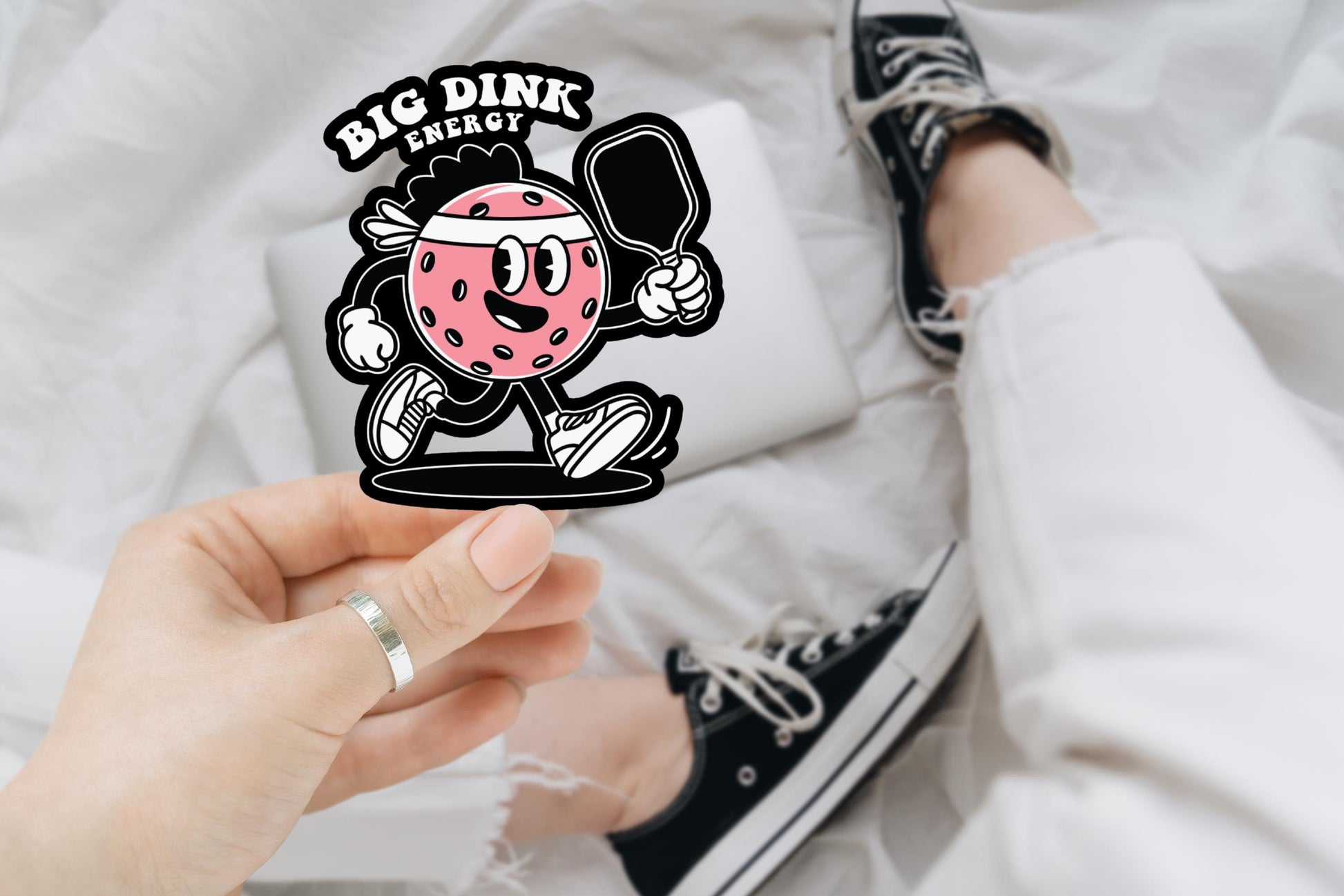 Big Dink Energy pickleball sticker, laptop sticker, water bottle sticker, pickleball gifts, funny stickers, sarcastic sticker