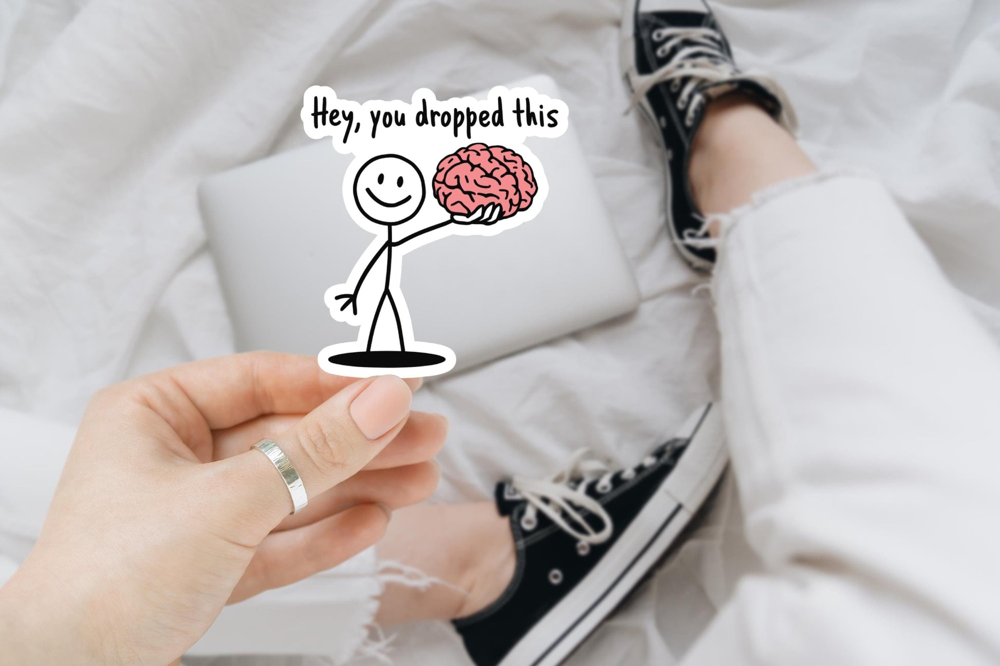 Hey You Dropped This, Funny Stickers, Sarcasm Stickers, Sarcastic Stickers, Funny Laptop Sticker, Funny Decals, Water Bottle Stickers