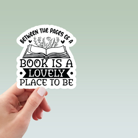 Pages of a Book Reading Sticker, book laptop decals, water bottle stickers, funny stickers, book stickers, planner stickers, bookish booktok