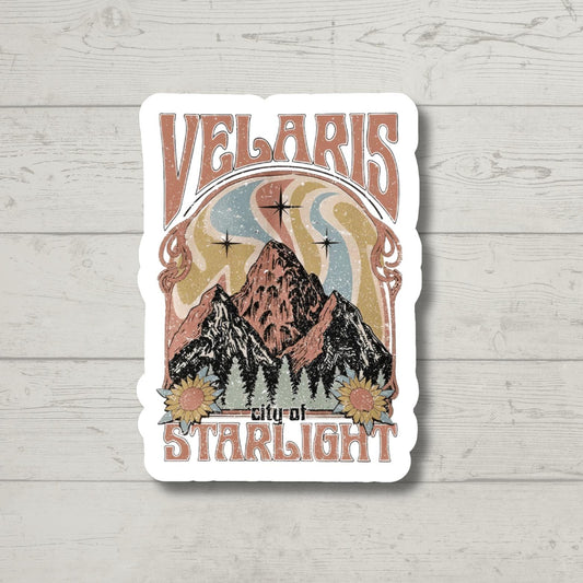 Velaris City of Starlight Vintage ACOTAR Inspired Waterproof Vinyl Sticker