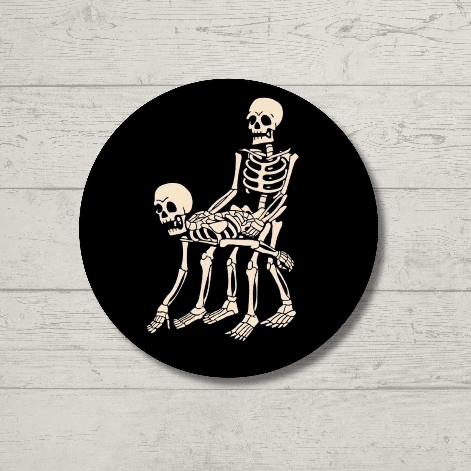 Kinky Skeletons, laptop stickers, funny stickers, sarcastic sticker, kindle sticker, smut, romance, kink