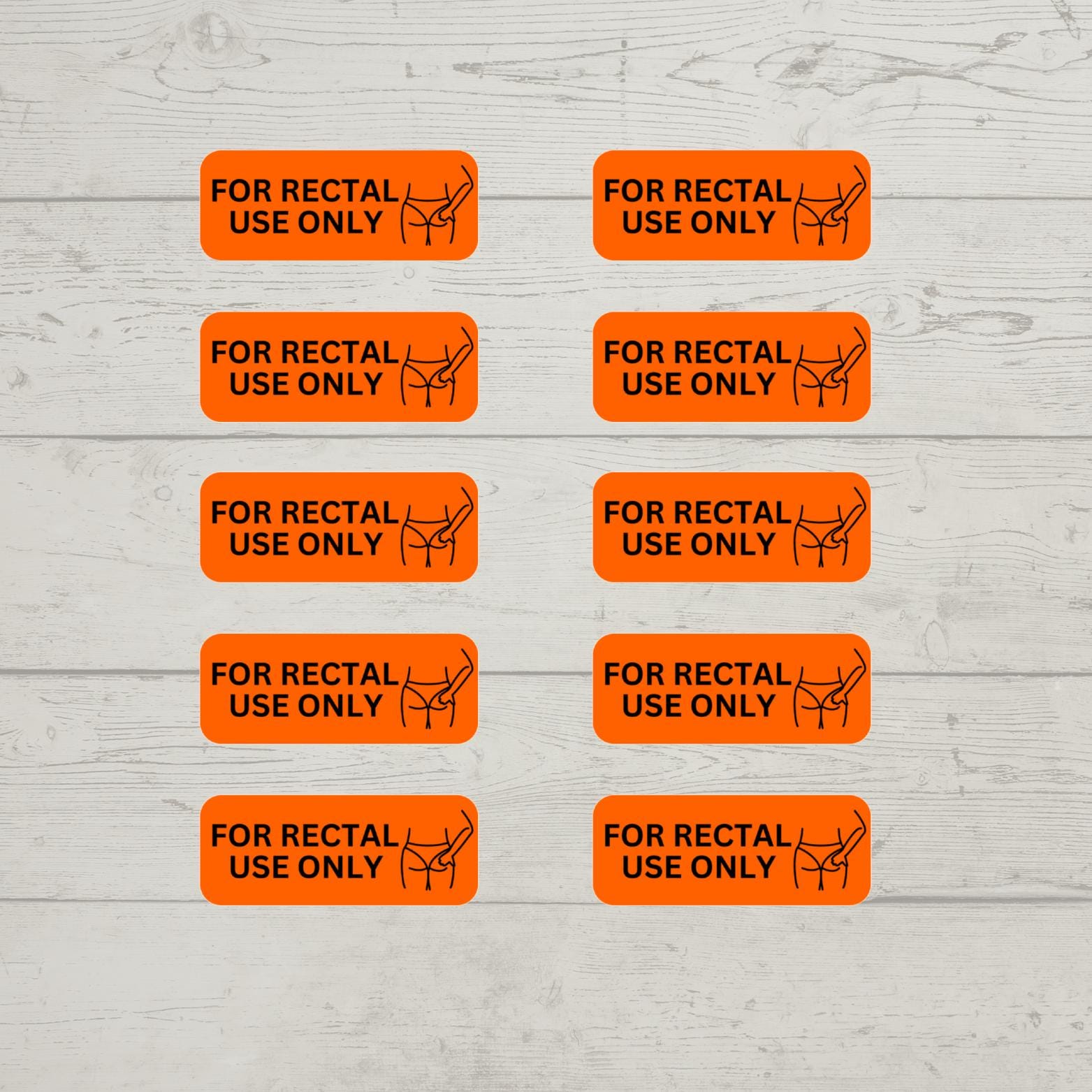 For Rectal Use Only Vinyl Decal for Laptop, Water Bottle, Kindle, Sarcastic Humor Gift, Prank Gift