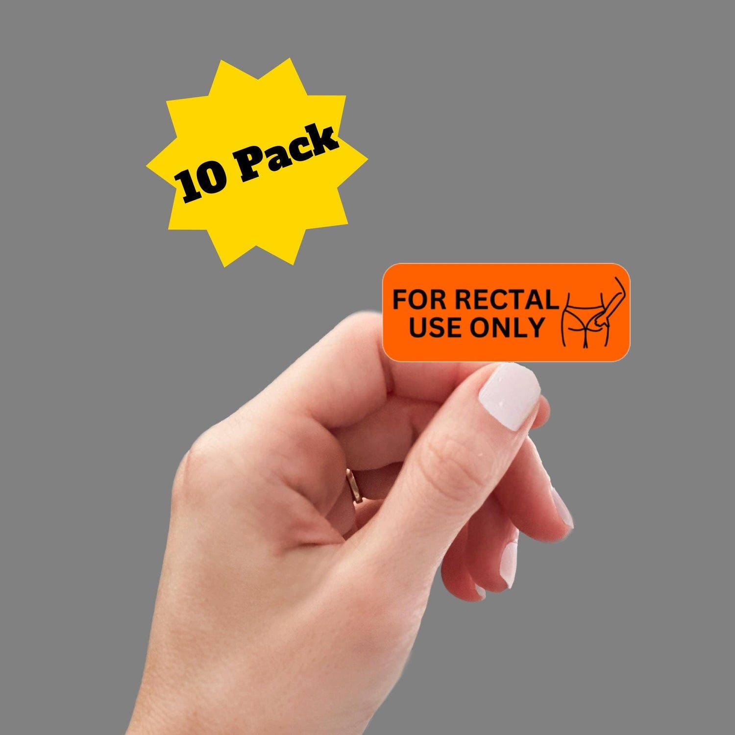 For Rectal Use Only Vinyl Decal for Laptop, Water Bottle, Kindle, Sarcastic Humor Gift, Prank Gift