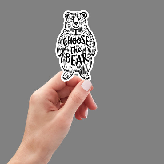 I Choose the Bear Pro-Choice Feminist Sticker | Abortion Rights, Women's Rights Decal, Empowerment Gift